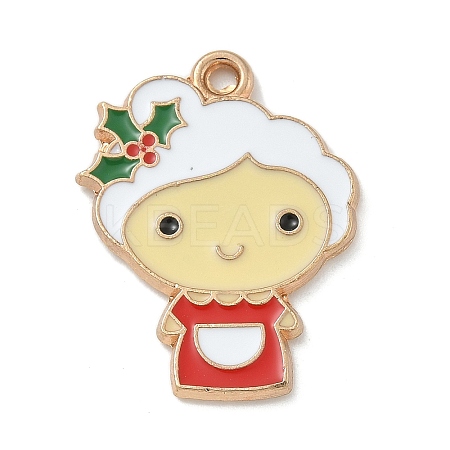 Christmas Alloy Enamel Pendants LS-ENAM-K074-01G-11-1