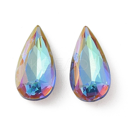Glass Rhinestone Cabochons RGLA-L029-04B-BBLA-1