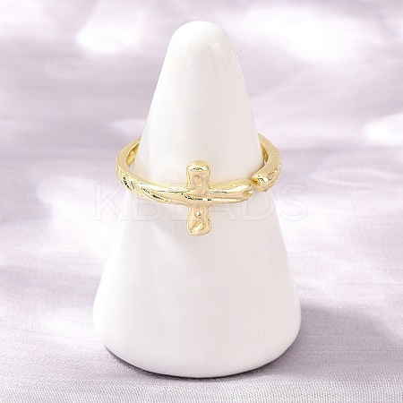 Brass Cuff Open Rings KK-Z165-02G-1