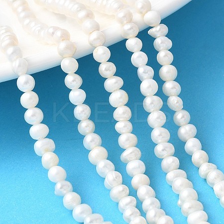 Natural Cultured Freshwater Pearl Beads Strands PEAR-I007-07Q-04A-01-1
