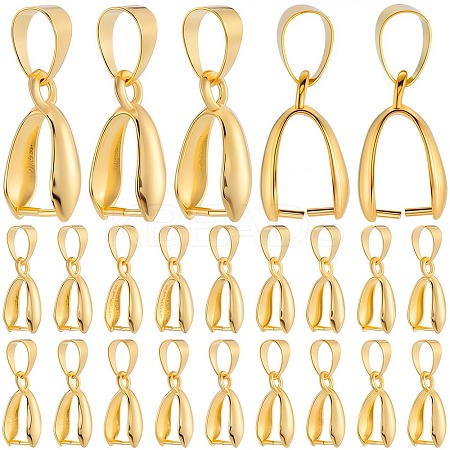 100Pcs Brass Ice Pick Pinch Bails FIND-SP0001-74A-1