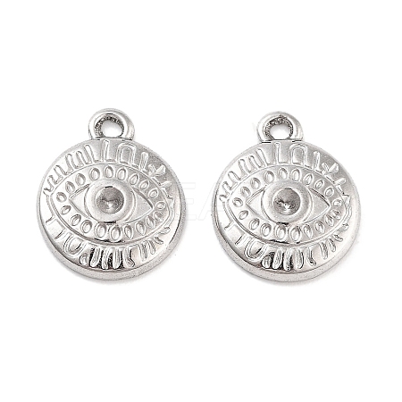 Non-Tarnish 304 Stainless Steel Pendant Rhinestone Settings LS-STAS-P364-03P-1