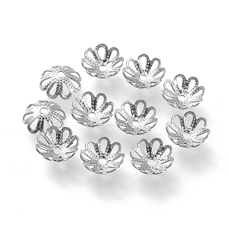 Non-Tarnish 304 Stainless Steel Fancy Bead Caps A-STAS-K194-02P-1
