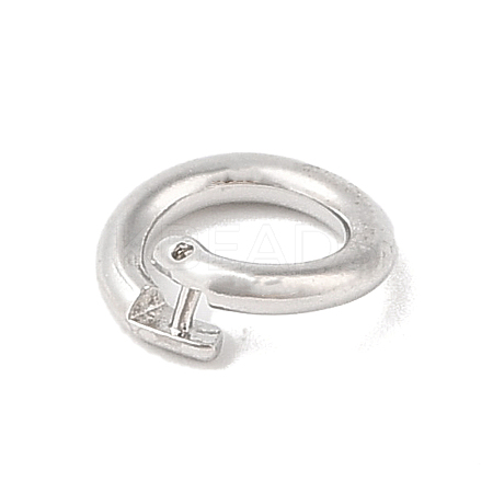 Brass Locking Jump Rings KK-S369-01P-03-1