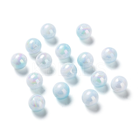 Two Tone Opaque Acrylic Beads SACR-P024-01A-W09-1
