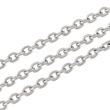 Tarnish Resistant 304 Stainless Steel Cable Chains X-CHS-Q001-15-100m-1
