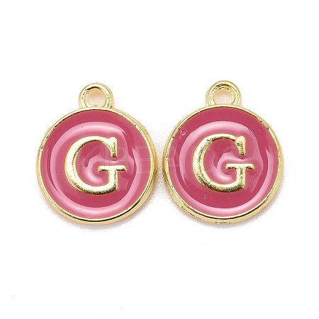 Golden Plated Alloy Enamel Charms LS-ENAM-S118-08G-1