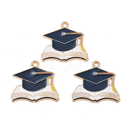 Graduation Season Alloy Enamel Pendants LS-ENAM-V002-01C-KCG-1