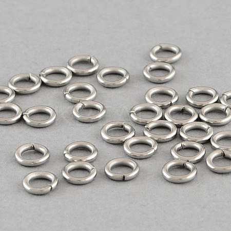 304 Stainless Steel Open Jump Rings A-STAS-Q186-02-4X0.8mm-1