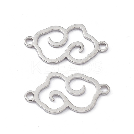 Non-Tarnish 304 Stainless Steel Connector Charms STAS-A071-01P-1