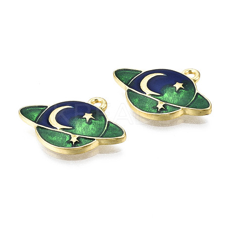 Alloy Enamel Pendants X-PALLOY-T075-70G-RS-1