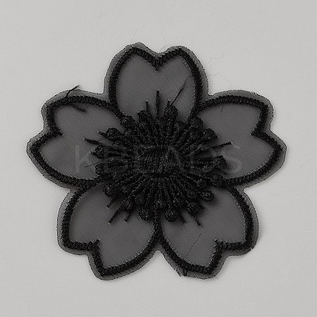 Organza Embroidery Sew on Appliques PATC-WH0008-61D-1