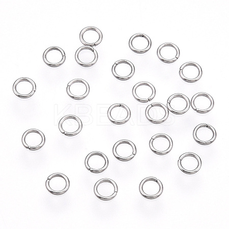 Tarnish Resistant 304 Stainless Steel Open Jump Rings STAS-R065-45-1