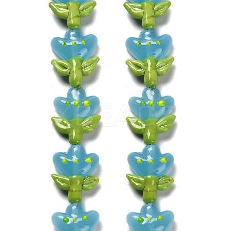 Handmade Lampwork Beads Strands LAMP-A005-03B-1