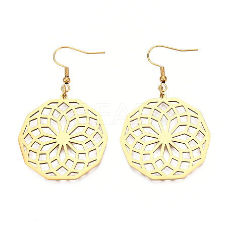 201 Stainless Steel Dangle Earrings STAS-S105-JN606-2-1