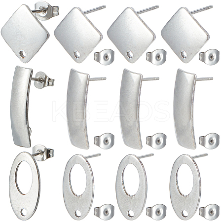 304 Stainless Steel Stud Earring STAS-SC0008-71-1
