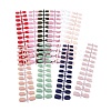 12 Different Size Natural Frosted Solid Color French Short False Nails MRMJ-T078-97-M-1
