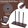 Wooden Donut Holder AJEW-WH0472-12-4