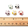 20Pcs 5 Colors Handmade Porcelain Beads PORC-FS0001-19-5
