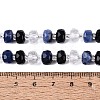 Natural Obsidian & Sodalite & Quartz Crystal Beads Strands G-Q614-03A-04-5