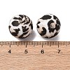 Food Grade Eco-Friendly Printed Silicone Beads SIL-A013-01A-12-3