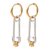 304 Stainless Steel Hoop Earrings for Women SA-CBA7B26-03GP-01-4