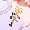 Women Bag Hat Shoes Alloy Enamel Pendant Decoration HJEW-YW00080-01-1