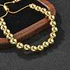 Rack Plating Brass Round Beaded Slider Bracelet for Women BJEW-B066-01A-02-1