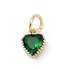 Brass Micro Pave Cubic Zirconia Pendants KK-H204-01KCG-06-1