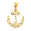 Ion Plating(IP) 304 Stainless Steel Micro Pave Cubic Zirconia Pendants STAS-D112-03G-10-1