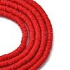 Handmade Polymer Clay Beads Strands LS-CLAY-R089-4mm-Q045-1