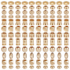 120Pcs 12 Styles Brass Beads FIND-AR0005-38-1