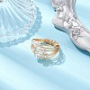 Copper Wire Wrapped Finger Rings RJEW-JR00684-2