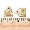 304 Stainless Steel Rhinestone Pendants STAS-I346-28G-3