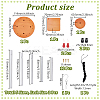 DIY Wood & Aluminium Round Tube Wind Chime Making Kits DIY-PH0023-72A-2