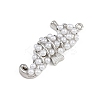 Sea Horse Brass ABS Imitation Pearl Pendants KK-I352-04E-P-2