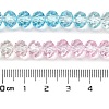 Transparent Painted Glass Beads Strands X1-DGLA-A034-T8mm-A21-3