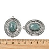 Dyed & Heated Natural Blue Aventurine Oval Pendants STAS-L080-010P-02-3