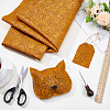 Flower Pattern PVC Leather Fabric DIY-NB0015-59C-4