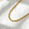 Brass Link Chain Necklaces for Women X-NJEW-K282-06G-3