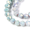 Anti-Tarnish Electroplate Bicone Glass Beads Strands EGLA-T021-4mm-16-07-3