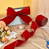 10 Yards Single Face Velvet Ribbon OCOR-WH0092-39B-5