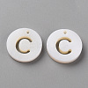 Natural Freshwater Shell Pendants SHEL-Q311-008C-1