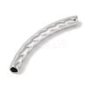 304 Stainless Steel Curved Tube Beads STAS-M071-03E-P-3