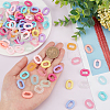 SUPERFINDINGS 360Pcs 12 Style  Acrylic Linking Rings FIND-FH0003-75-3