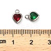 304 Stainless Steel Rhinestone Pendants STAS-B084-01P-3