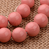 Polished Round Grade A Shell Pearl Bead Strands BSHE-M027-8mm-20-1