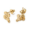 Ion Plating(IP) 304 Stainless Steel Stud Earring Findings STAS-I206-16G-2