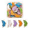 50 Pieces Enamel Butterfly Charms Pendant Alloy Enamel Insect Charm Mixed Colorful for Jewelry Necklace Earring Bracelet Making Crafts JX331A-1