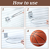 8Pcs Wall Mounted Iron Basketball Rack AJEW-GA0009-27-3